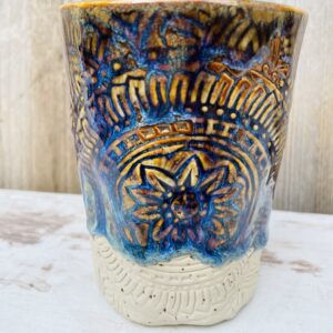 Becher handgemacht Mandala