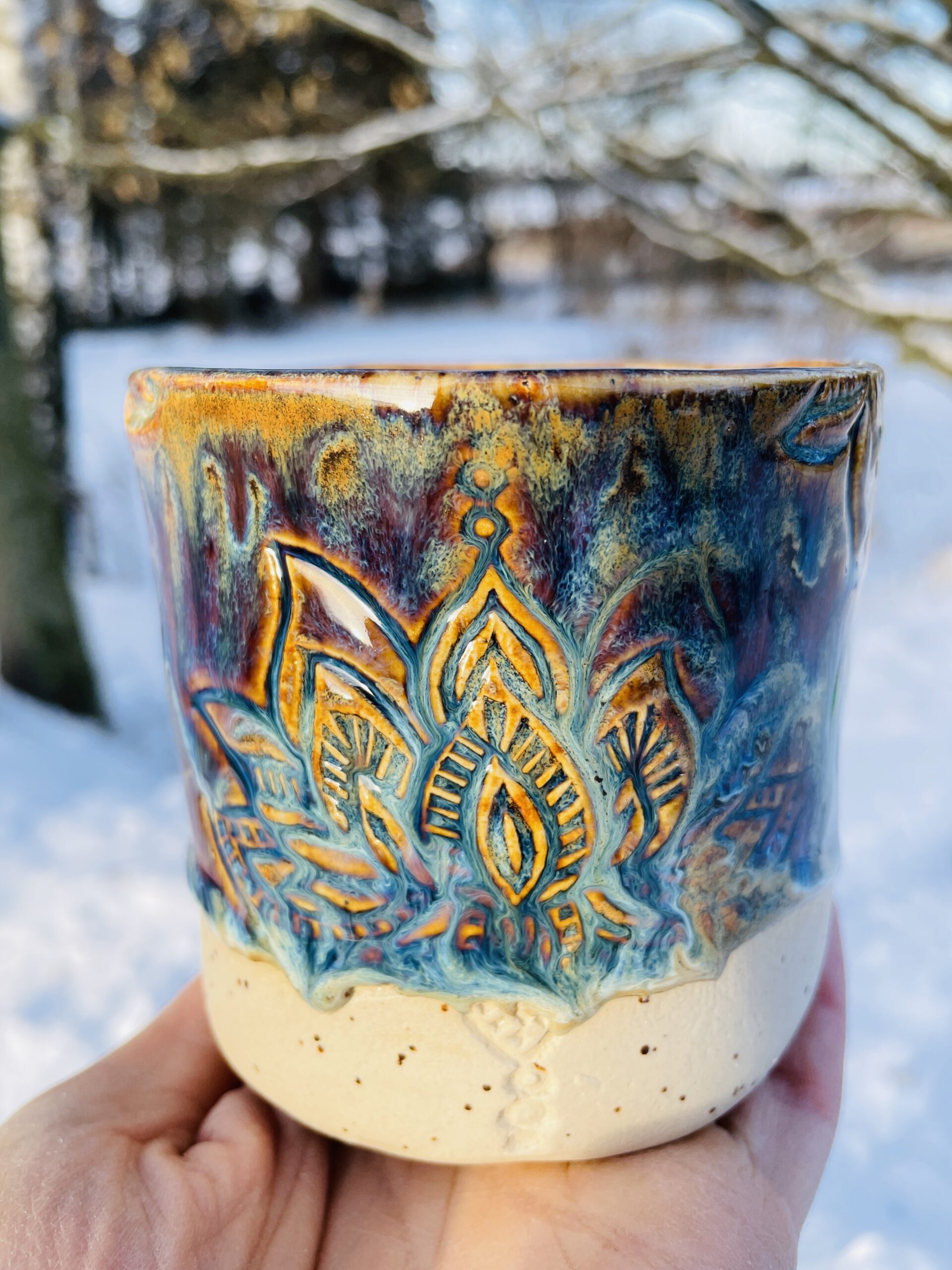 Keramik Tasse handgemacht getöpfert Keramik Tasse handgemacht getöpfert