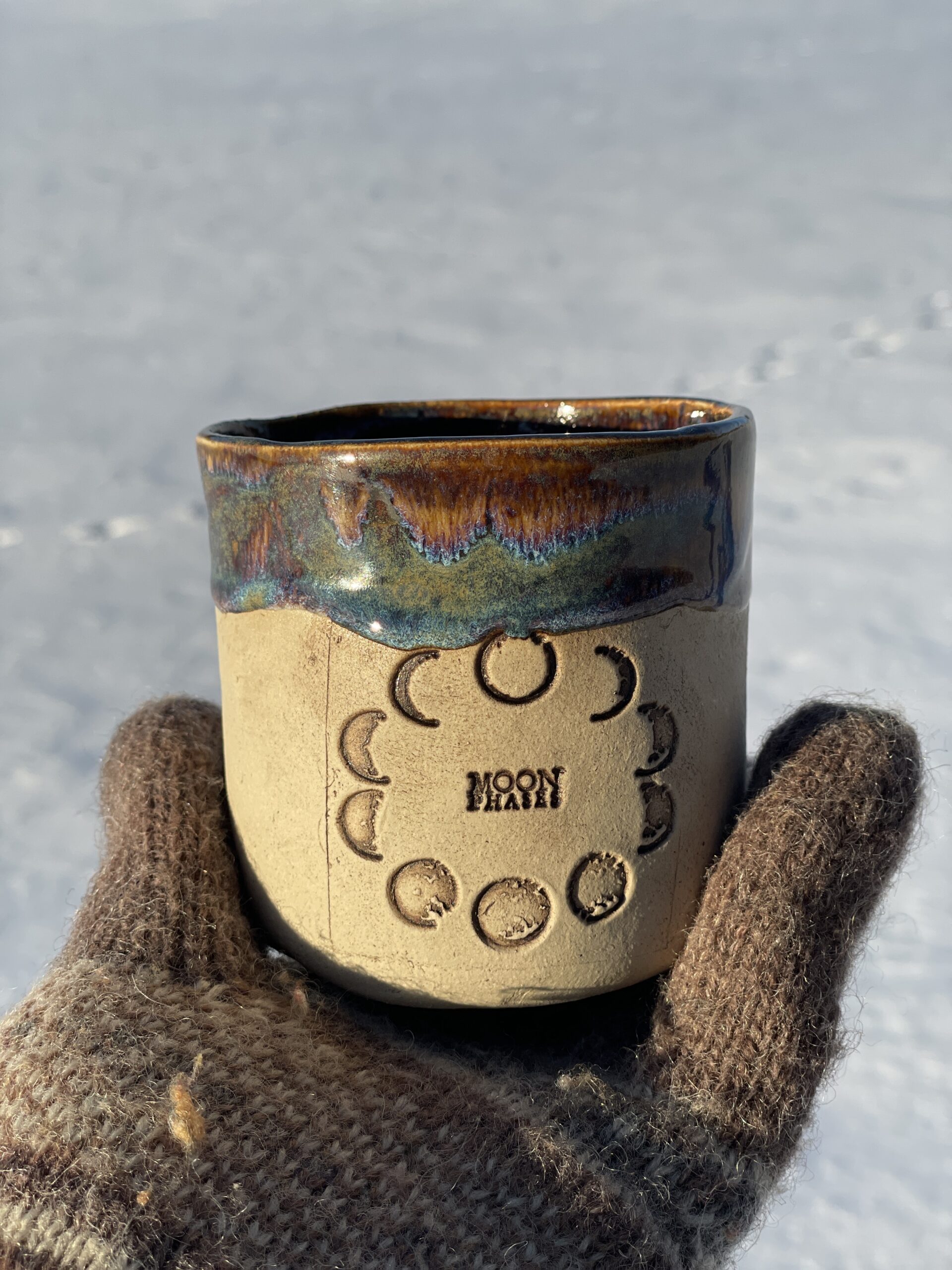 Mondphasen Becher Keramik Tasse handgemacht Mond Galaxie Mond Geschenk Mondphasen Becher Keramik Tasse handgemacht Mond Galaxie