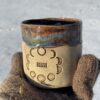 Geschenk für Yoga Liebhaber Mondphasen Becher Keramik Tasse handgemacht Mond Galaxie
