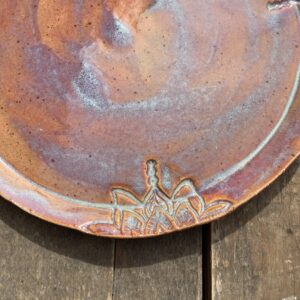 Geschirr handgemacht Essteller Keramik, Speiseteller getöpfert, Essgeschirr weiß, Teller flach groß, Geschirr handgemacht, Steinzeugkeramik, Steinzeug Geschirr