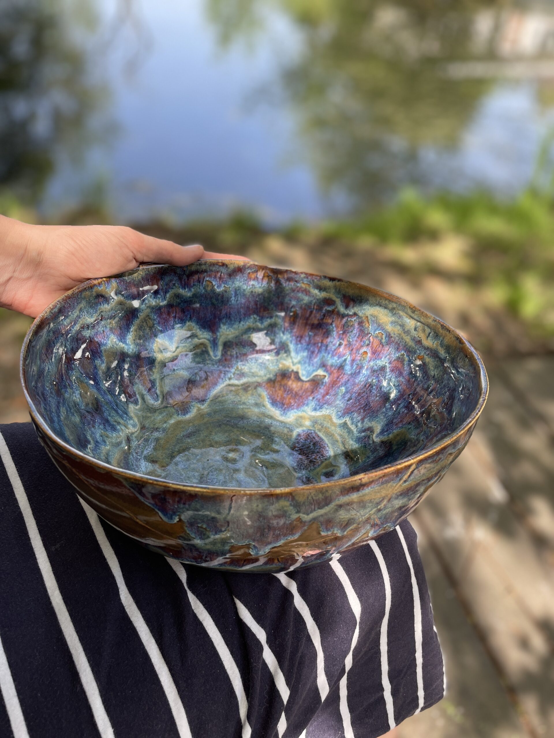 große Keramik Schale handgemacht große Keramik Schale handgemacht