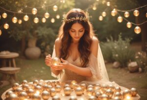 Wunderfunkel Hochzeit Tischdeko Gäste Spiele boho