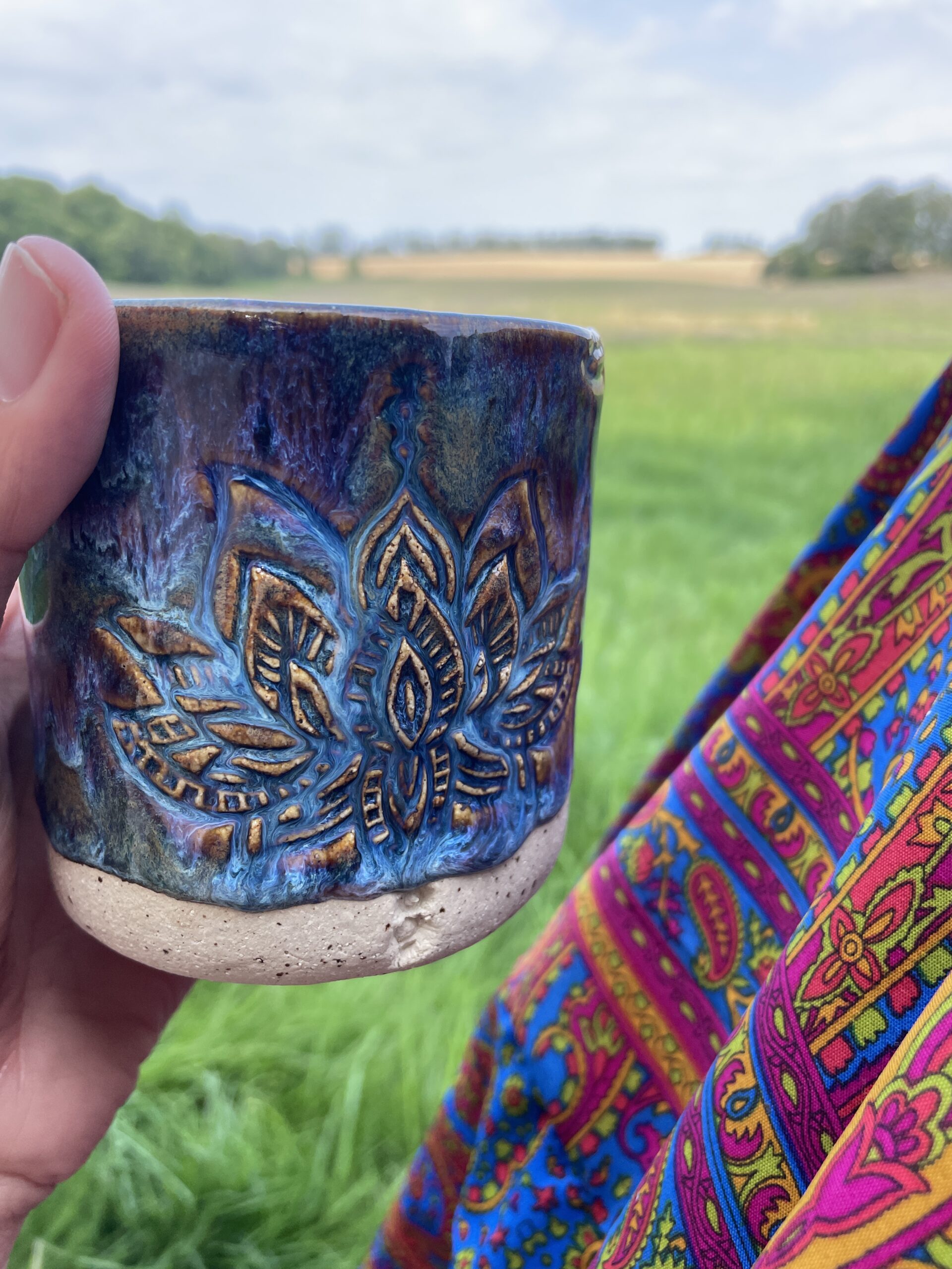 Keramik Tasse magic blau Keramik Tasse magic blau