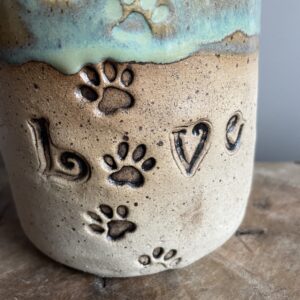 Tasse Hundemama handgemacht Keramik getöpfert Hundepapa Hund
