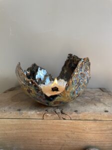 Einzigartige Geschenkideen Wachsfresser Kerzenfresser Schmelzlicht Keramik getöpfert handgemacht kerzen recyceln