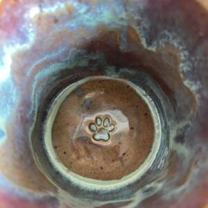 Becher Tasse Pfoten Pfote Hund Katze Liebhaber Freunde Geschenk Herz handgemacht getöpfert Geschenk