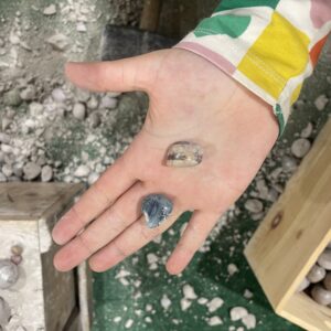 Wunderfunkel Geschenkset im Organzabeutel Kinderüberraschung Edelstein besonders