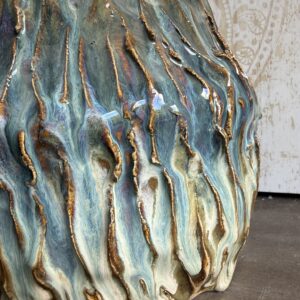 Exklusive Deko Schale Keramik Atlantik Keramik getöpfert Skulptur Einzelstück Unikat Wohnzimmer Designer einzigartige Skulptur aus Keramik