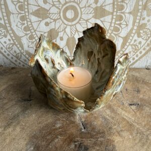 teelichthalter keramik weiß