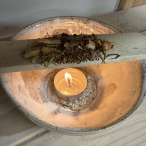 Räucherschale Keramik Räucherstövchen handgemacht sanftes Räuchern